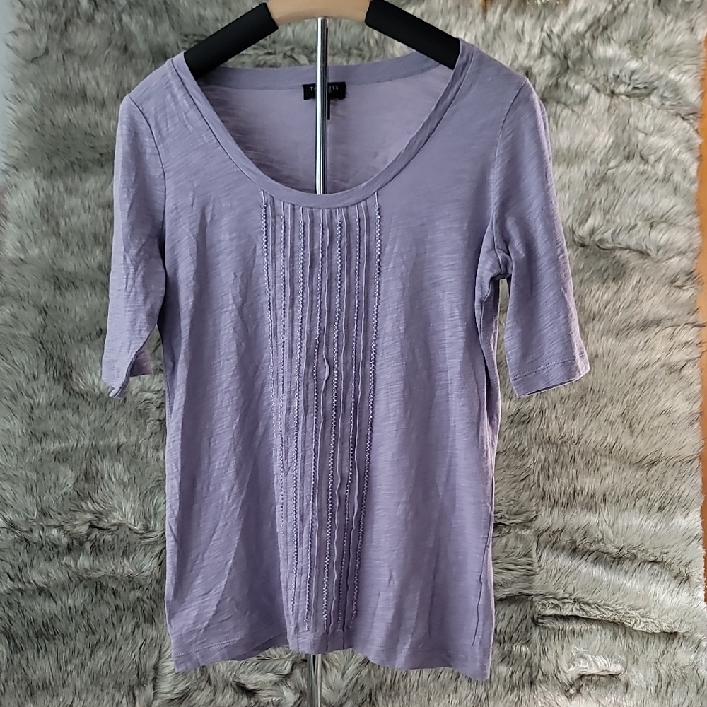 Talbots Light  Purple Short Sleeve Tee